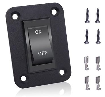Rocker On-Off Switch 12V 20A 4 Pins