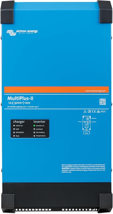 Victron Energy MultiPlus-II 12/3000 Inverter/Charger - 1 x 120V Model