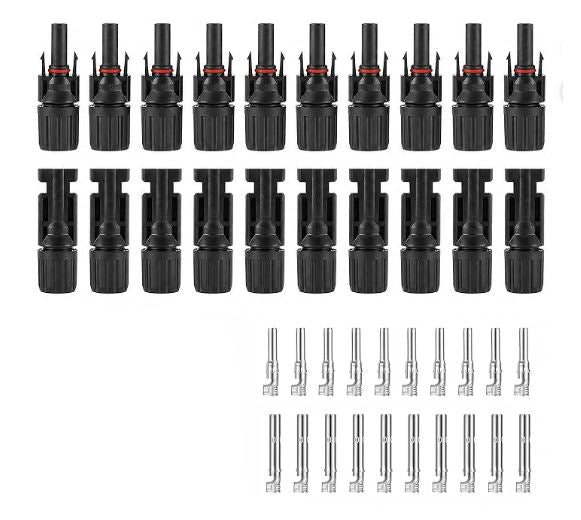 10Pair Solar Panel Connectors Male/Female IP68