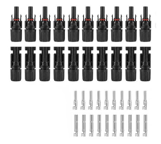 10Pair Solar Panel Connectors Male/Female IP68