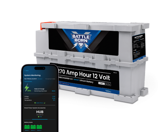 Battle Born Batteries 270Ah 12V GC3 Smart Heated LiFePO4 Deep Cycle Battery Kit