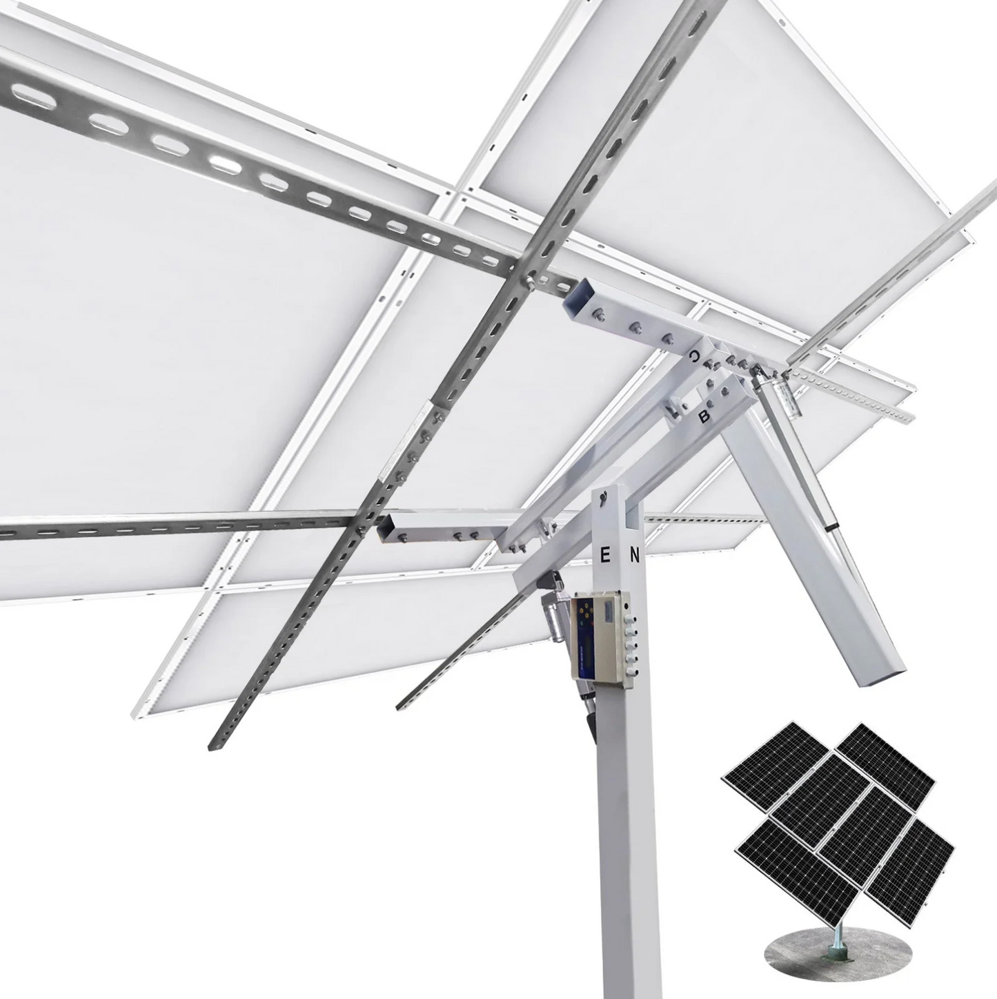 DUAL AXIS TRACKING SYSTEM WITH TRACKER (NO BATTERY)