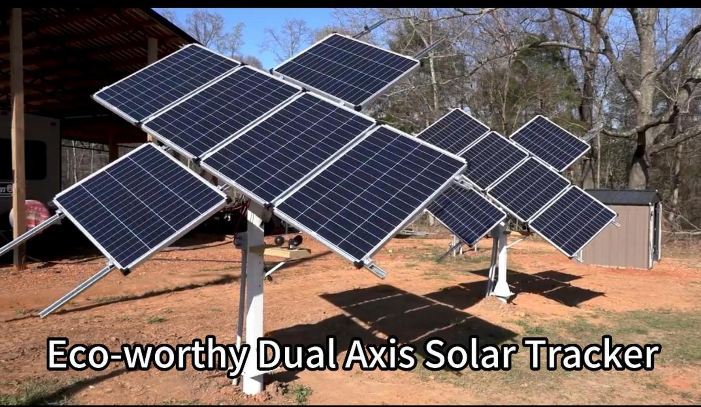 DUAL AXIS TRACKING SYSTEM WITH TRACKER (NO BATTERY)