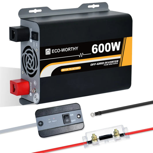 600W PURE SINE W/ REMOTE SWITCH