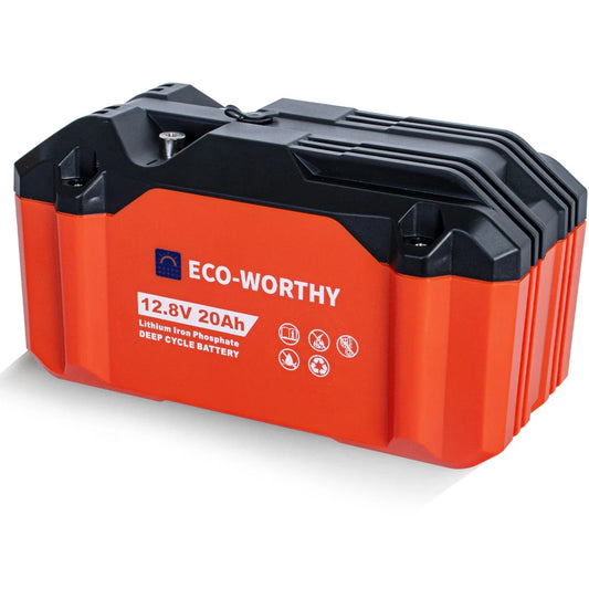 12V 20Ah Portable LiFePO4 Deep Cycle Rechargeable Battery