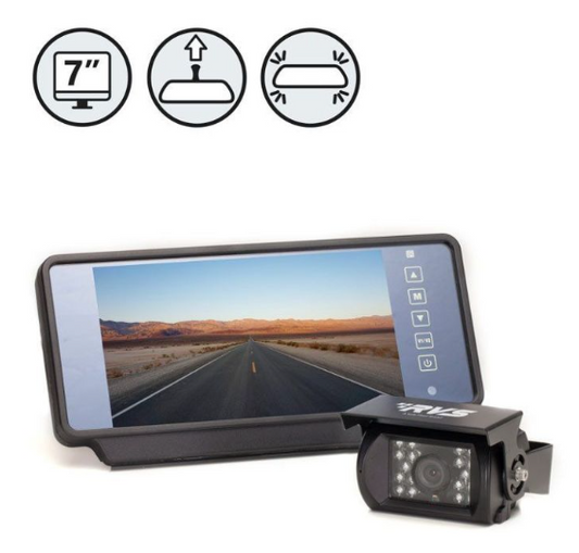 Backup Camera System with 7" Mirror Monitor
